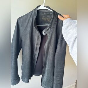 Thursday Racer Leather Jacket Black Matte